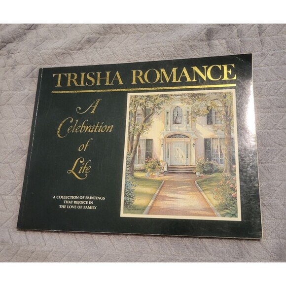 Trisha Romance A Celebration of Life Art Book Collection of Watercolor Paintings - Picture 1 of 4